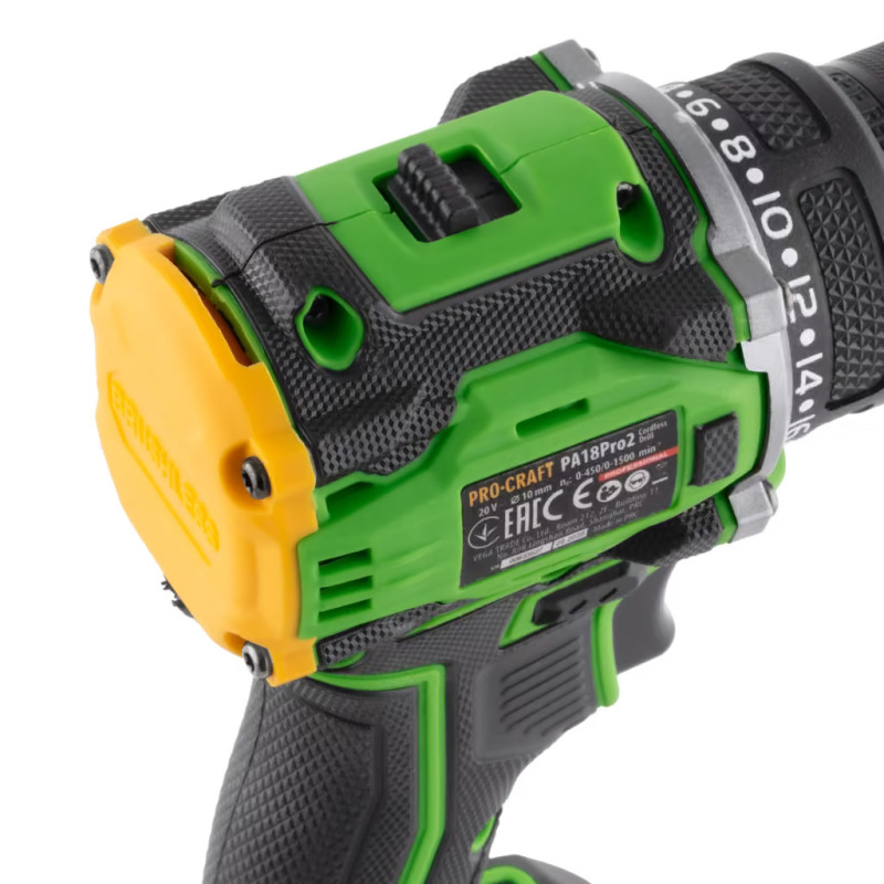 PROCRAFT Akumulátorový skrutkovač 20V PA18Pro2 + sada bitov 8