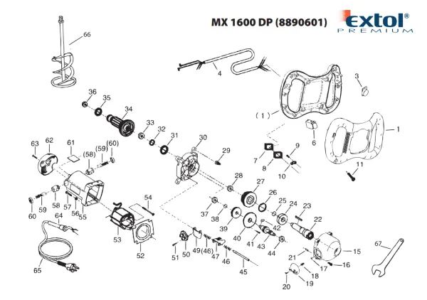 Regulátor otáčok motora pre miešadlo 8890601 - 8890601-3