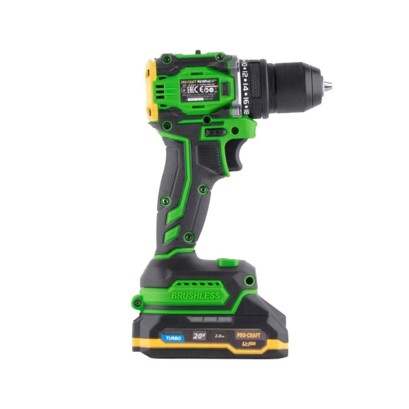 PROCRAFT Akumulátorový skrutkovač 20V PA18Pro2 + sada bitov 10