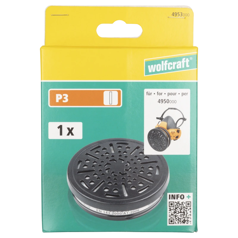 Filter P3 k polomaske, wolfcraft 4953000