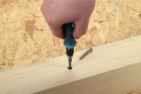 Wolfcraft Skrutkovač pre bity stredný, 2K-rukoväť, wolfcraft 1240000 1