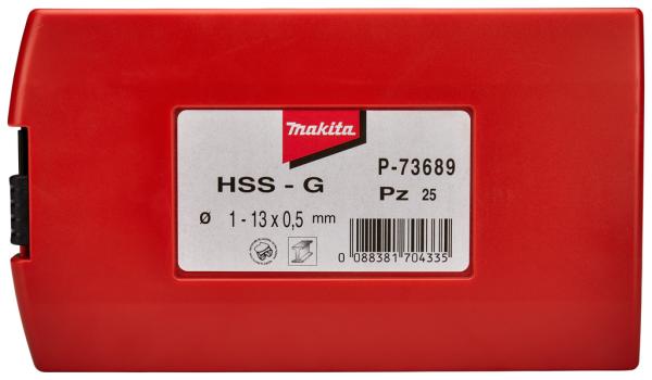 Makita Vrtáky do kovu HSS-G 25-dielna sada P-73689 2
