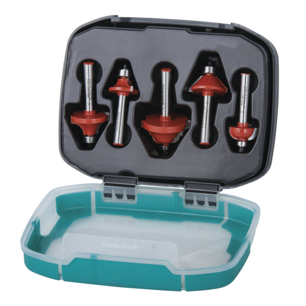 Sada profilových fréz HM, stopka ø 8mm v boxe (5-dielna) wolfcraft 8754000