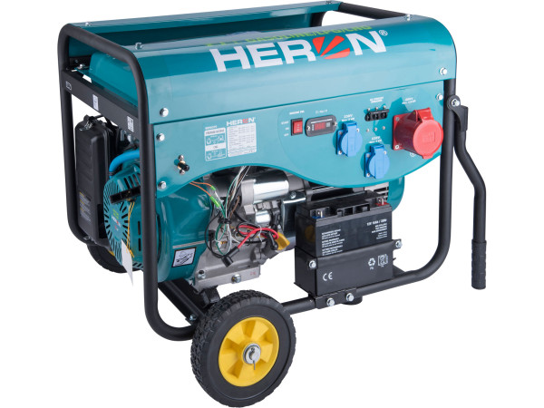 HERON Elektrocentrála benzín/LPG/NG 5,5kW/400V elektroštart 8896319 5