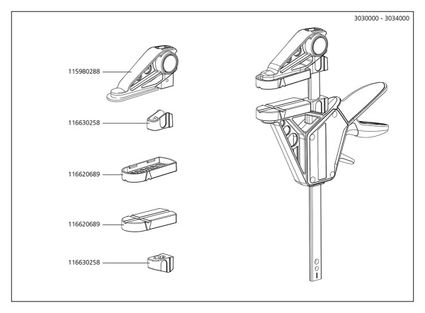 Wolfcraft Zvierka jednoručná EHZ PRO 100-915 upínacia sila - 120kg, wolfcraft 3034000 7