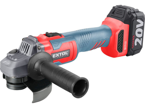 EXTOL PREMIUM 8891838 Brúska uhlová aku Share20V, 1x 4Ah, 125mm, bezuhlíkový motor