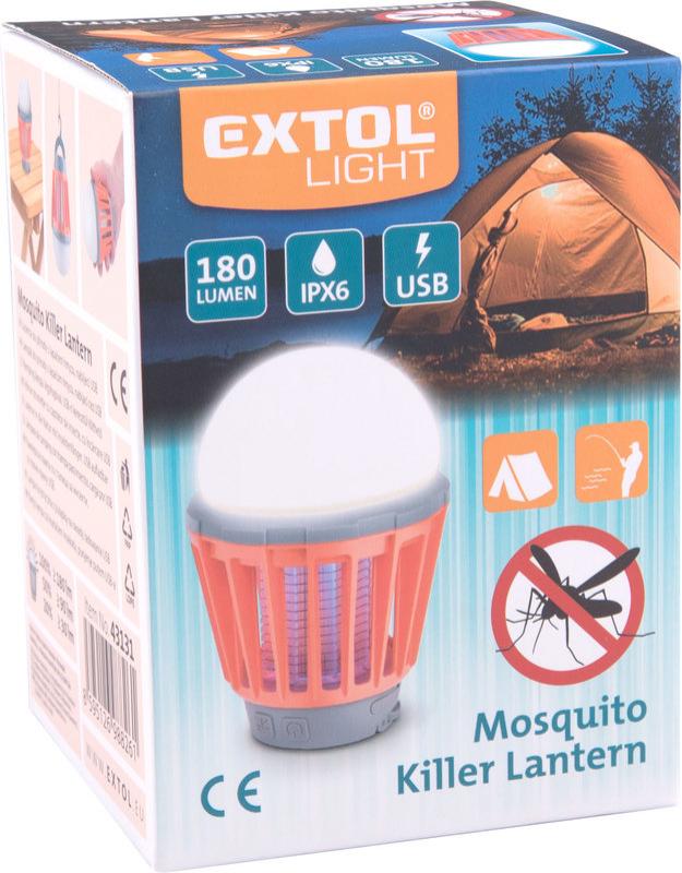 EXTOL svietidlo s lapačom komárov 43131