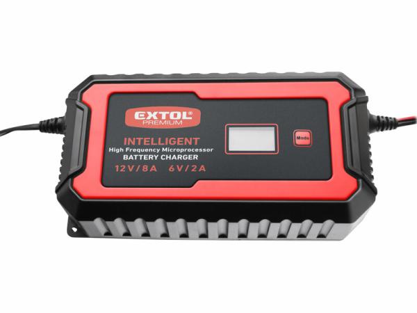EXTOL PREMIUM 8897302 Autonabíjačka inteligentná 6/12V, 4A, 9 stupňový proces nabíjania 5