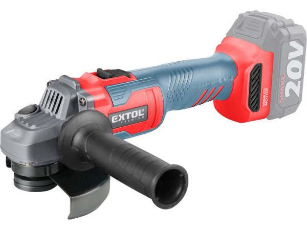 EXTOL PREMIUM 8891839 Brúska uhlová aku Share20V, bez aku, 125mm, bezuhlíkový motor
