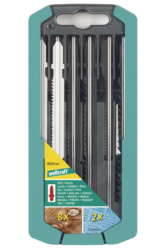 Wolfcraft Sada pílových listov do priamočiarej píly T-stopka wolfcraft 8630000
