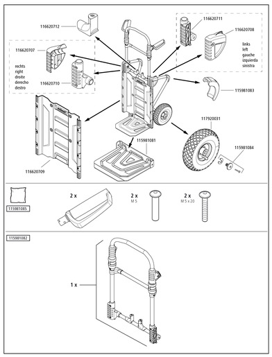 Wolfcraft Vozík transportný TS 2500, wolfcraft 5535000 1