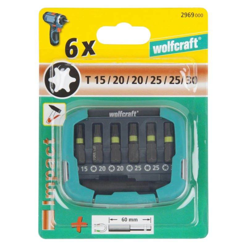 Wolfcraft Sada bitov Impact TX wolfcraft 2969000