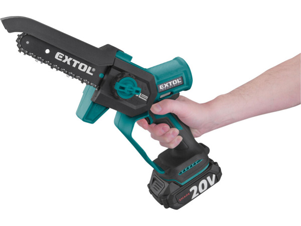 EXTOL INDUSTRIAL 8791922 Aku Píla reťazovát aku Share20V SET, 1x 2Ah+1x 4Ah, čepeľ 13cm 1