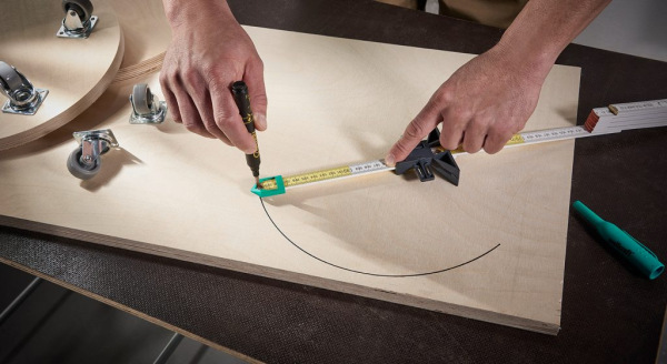 Wolfcraft Adaptér pre skladacie metre - značkovač, kružidlo, wolfcraft 5221000 6