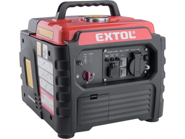 EXTOL PREMIUM Elektrocentrála invertorová rámová 1F, 1,2kW, 1,75HP, ručný štart 8895551