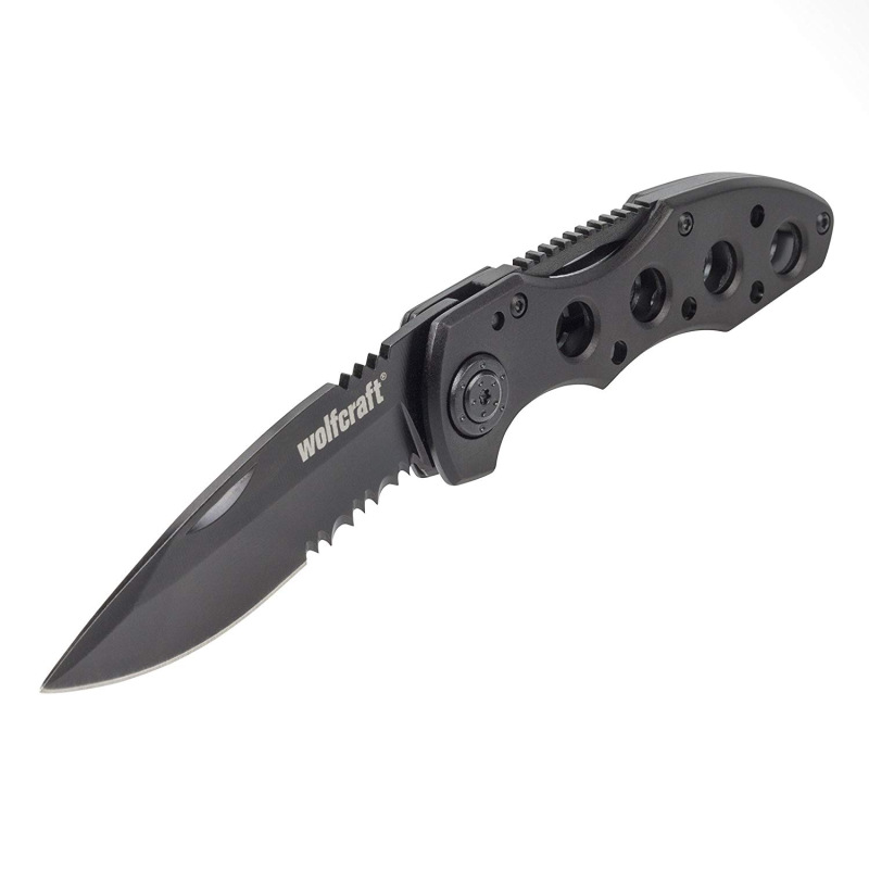 Nôž zatvárací s ozubenou čepeľou, čepeľ 75mm, wolfcraft 4289000