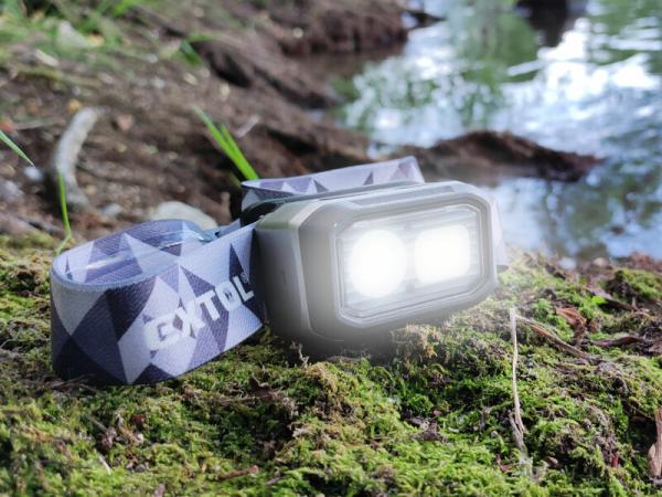 EXTOL LIGHT 43185 Čelovka pohybový senzor 500lm 3,7V/1Ah Lion alebo 3xAAA 7