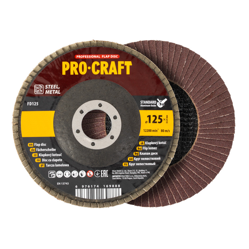Laminovaný disk (korund) Procraft T29 FD125P60T29