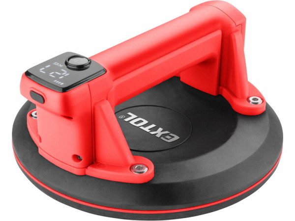 EXTOL PREMIUM 8891502 Prísavka na sklo aku, 200mm, max. 180kg, 3,7V/1,2Ah Lion, USB nabíja