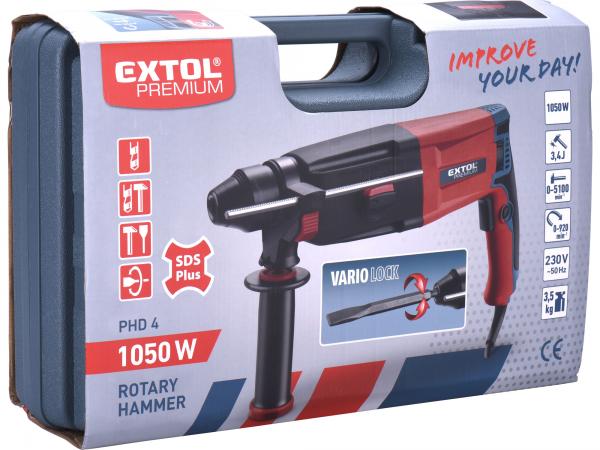 EXTOL PREMIUM Kladivo vŕtacie/sekacie SDS-plus 1050W 3,4J 8890250