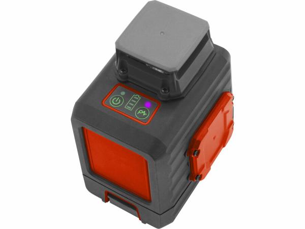 EXTOL PREMIUM 8823307 Vodováha laserová samonivelačná, 1D1V(1H360+1V), zelený laser 2