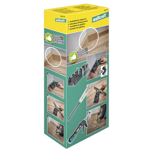 Wolfcraft Sada pre uhlovanie soklov a líšt - japonská píla, pokosnica, pištoľ, wolfcraft 6977000 1