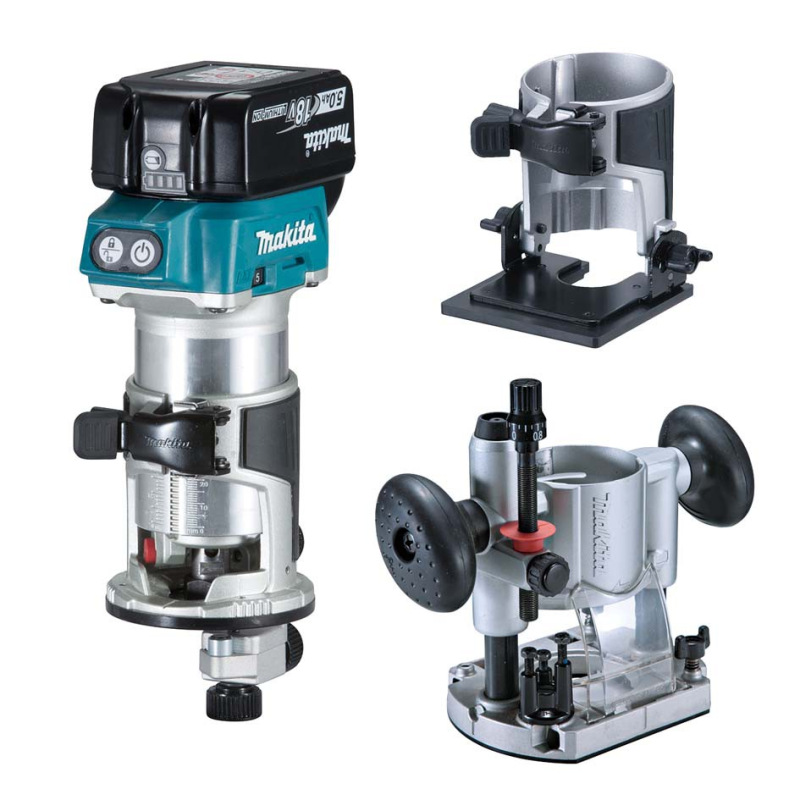 MAKITA Aku fréza 18V 2x akumulátor 18V 5,0Ah v Makpac DRT50RTJX2