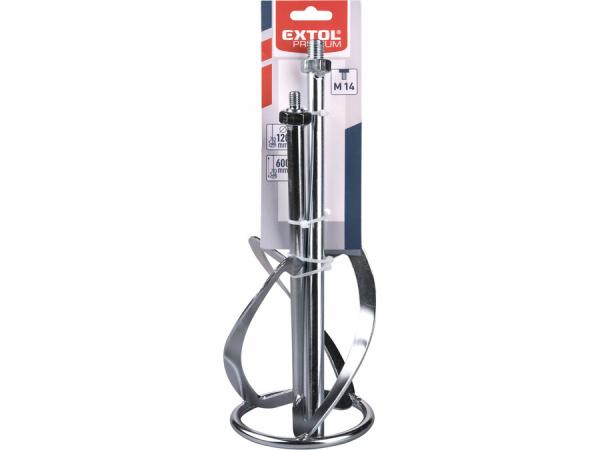EXTOL PREMIUM Metla miešacia pozinkovaná, M14 úchyt, plochý drôt pr.120mm 8890600P 1