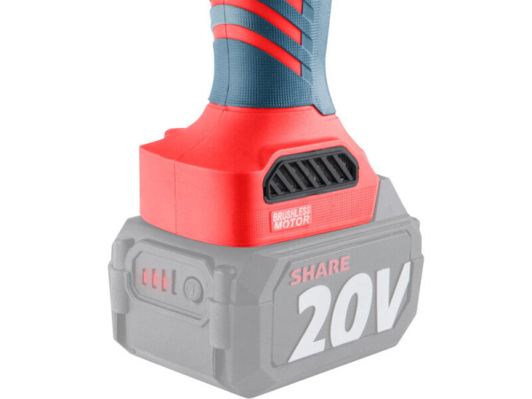 EXTOL PREMIUM 8891839 Brúska uhlová aku Share20V, bez aku, 125mm, bezuhlíkový motor 5