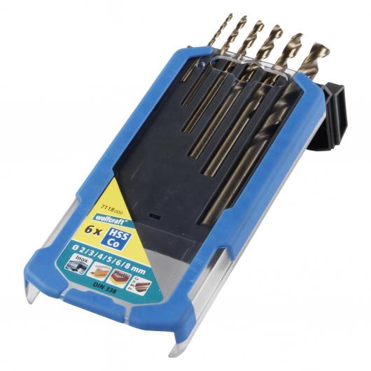 Wolfcraft Sada vrtákov HSS-Co do kovu ø 2 - 8mm wolfcraft 7118000
