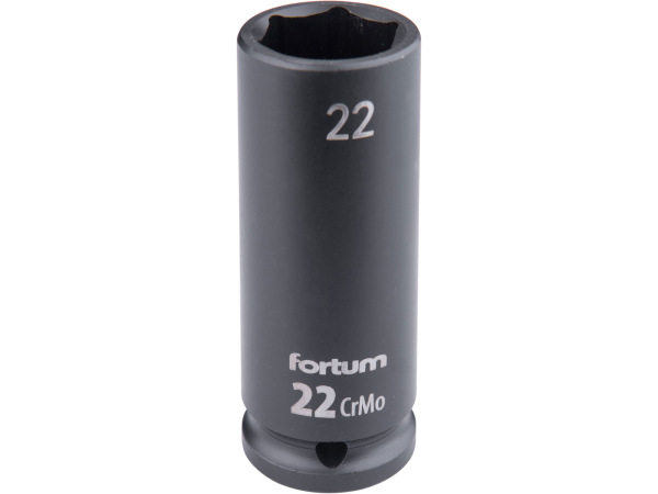 FORTUM 4703222 Kľúč nástrčný rázový, 1/2'', 22mm