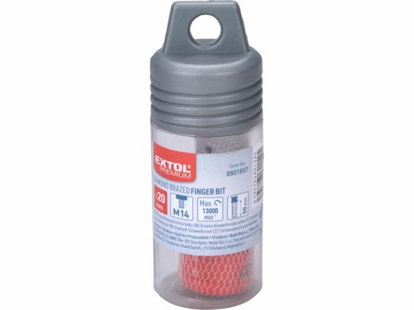 EXTOL PREMIUM Fréza brúsna diamantová do uhlovej brúsky, Ø20mm 8801857 3
