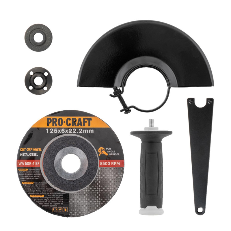 PROCRAFT Aku uhlová brúska 20V 125mmPWA216 4