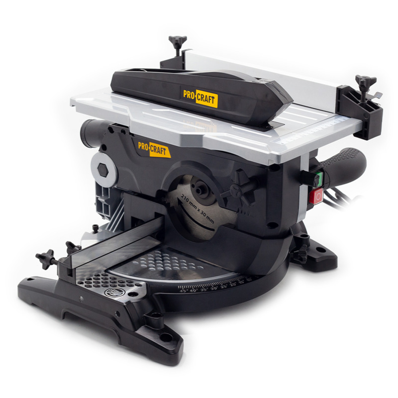 PROCRAFT Pokosová píla 1200W 210mm 2 v 1 s funkciou stolovej píly CMS21 8