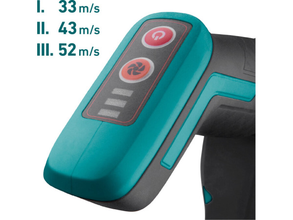 EXTOL INDUSTRIAL Fukár záhradný aku Share20V, bez aku, 52m/s, bezuhlíkový motor 8791907 2