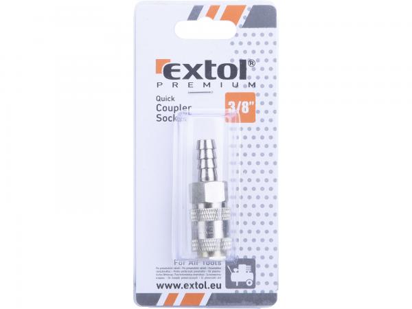 EXTOL PREMIUM Rýchlospojka vzduchová 3/8" zásuvka pre hadicu 8865119 1