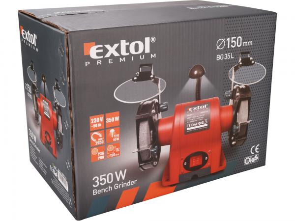 EXTOL PREMIUM Brúska dvojkotúčová 350W 8892110