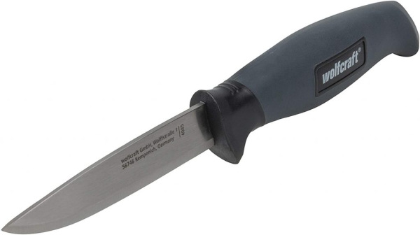 Wolfcraft Nôž s hladkou čepeľou a púzdrom, čepeľ 95mm, wolfcraft 4085000 1