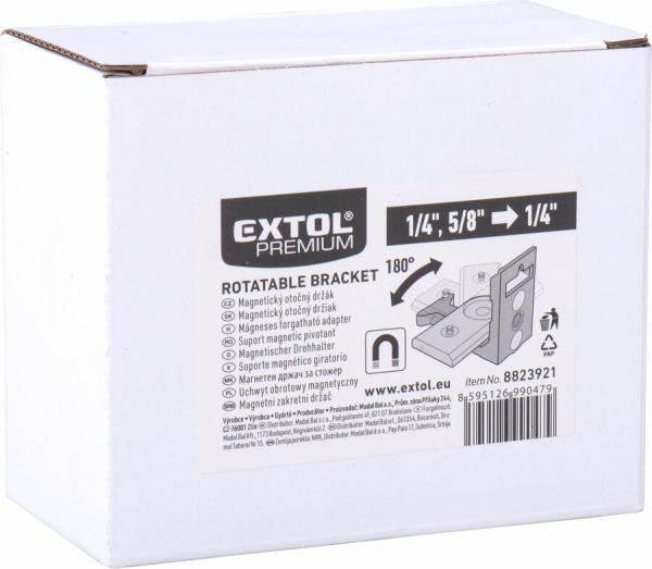 EXTOL PREMIUM Držiak magnetický na laserovú vodováhu, horizontálne nastavenie 8823921 2