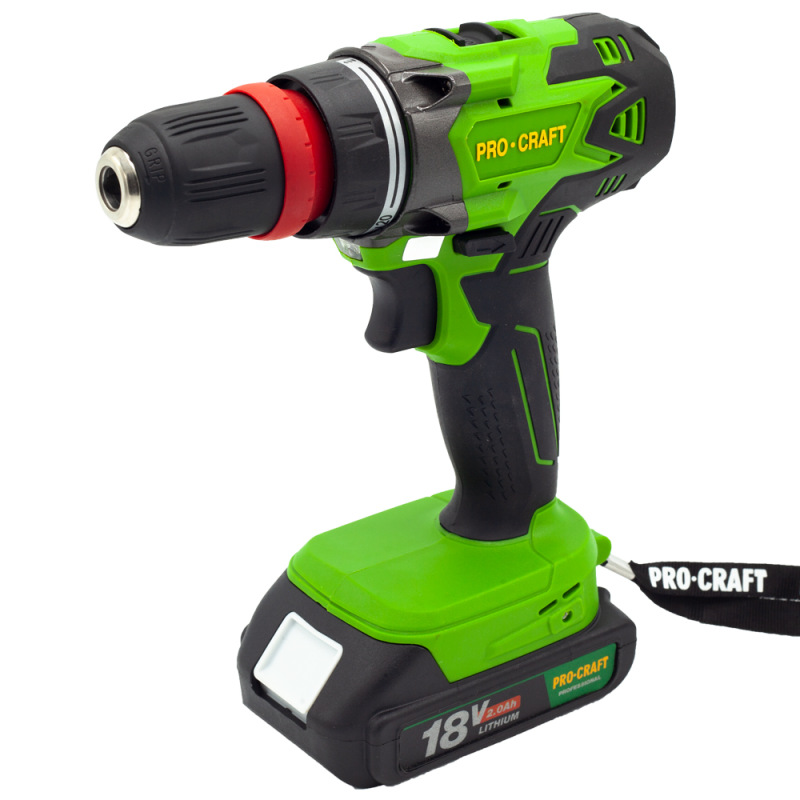 PROCRAFT Akumulátorový vŕtací skrutkovač 18V PA18DFRbb