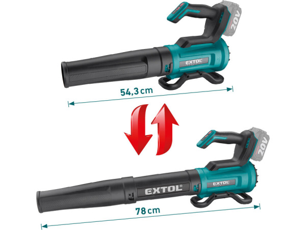 EXTOL INDUSTRIAL Fukár záhradný aku Share20V, bez aku, 52m/s, bezuhlíkový motor 8791907 4