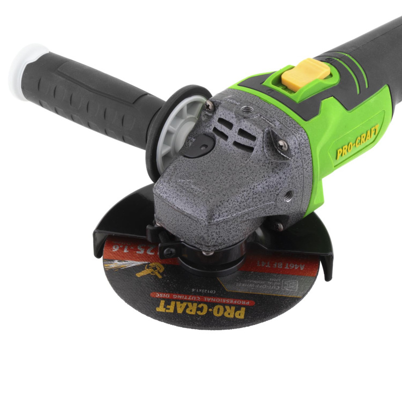 PROCRAFT Aku uhlová brúska 20V 125mmPWA216 7