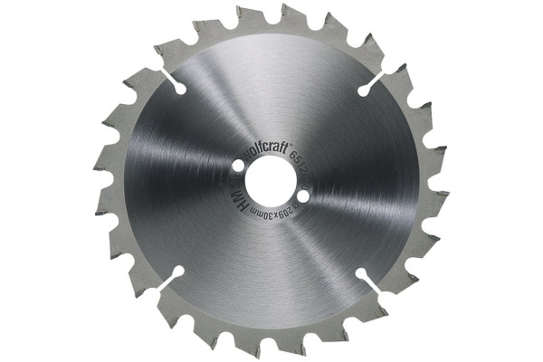 Kotúč pílový HM pre rýchle rezy, negatívny zub, Z24 ø 205 x 18 x 2,8mm, wolfcraft 6511000