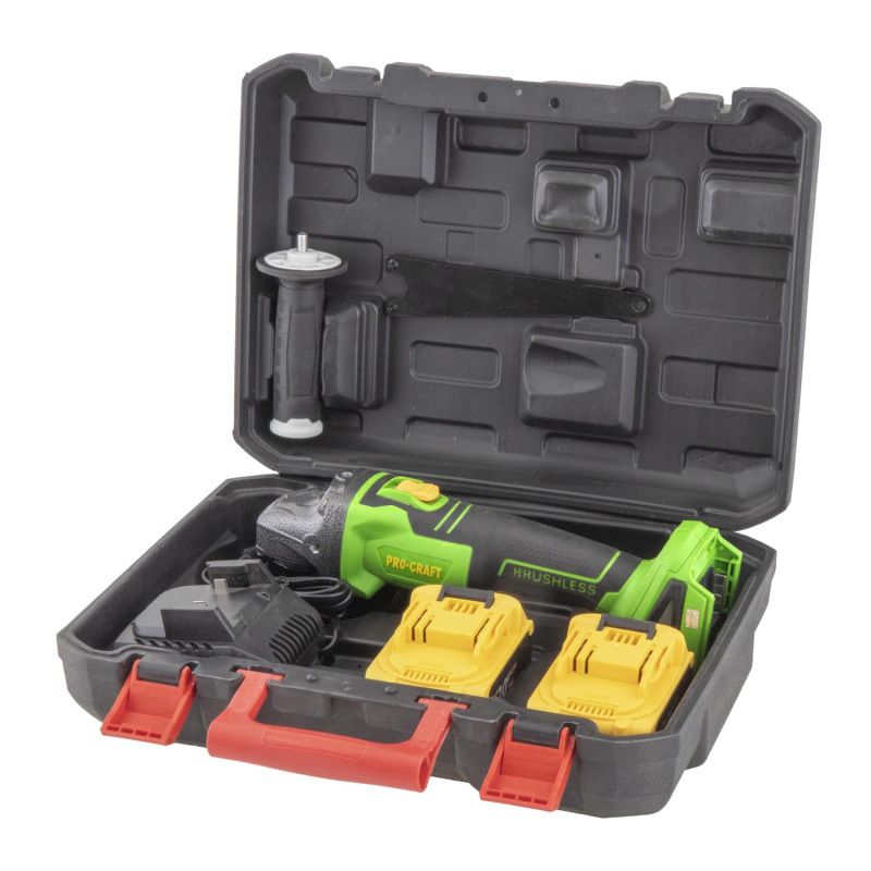 PROCRAFT Aku uhlová brúska 20V 125mmPWA216 13