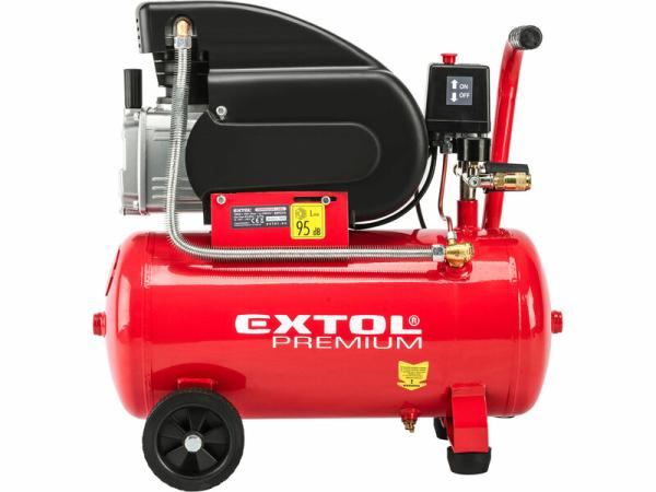 EXTOL PREMIUM 8895310 Kompresor olejový, príkon 1,5kW, nádoba 24l, max. 8bar 4