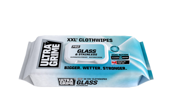 Profesionálne čistiace utierky ULTRAGRIME® SKLO a NEREZ 50ks XXL