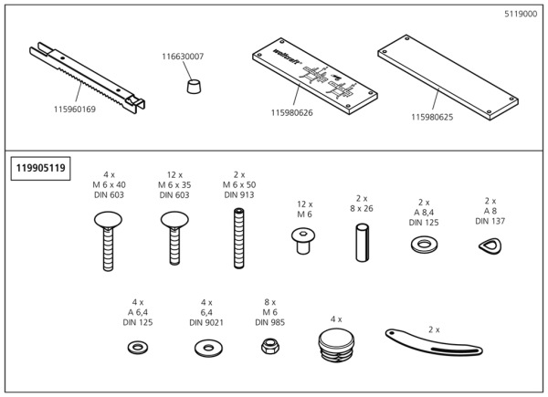 Wolfcraft Koza na rezanie dreva SB 60, wolfcraft 5119000 5