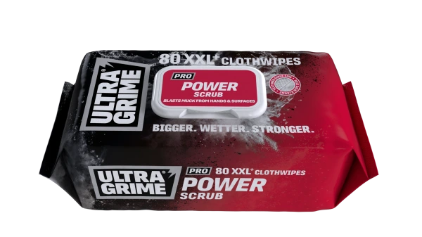 Profi čistící ubrousky ULTRAGRIME® POWER SCRUB 80ks XXL