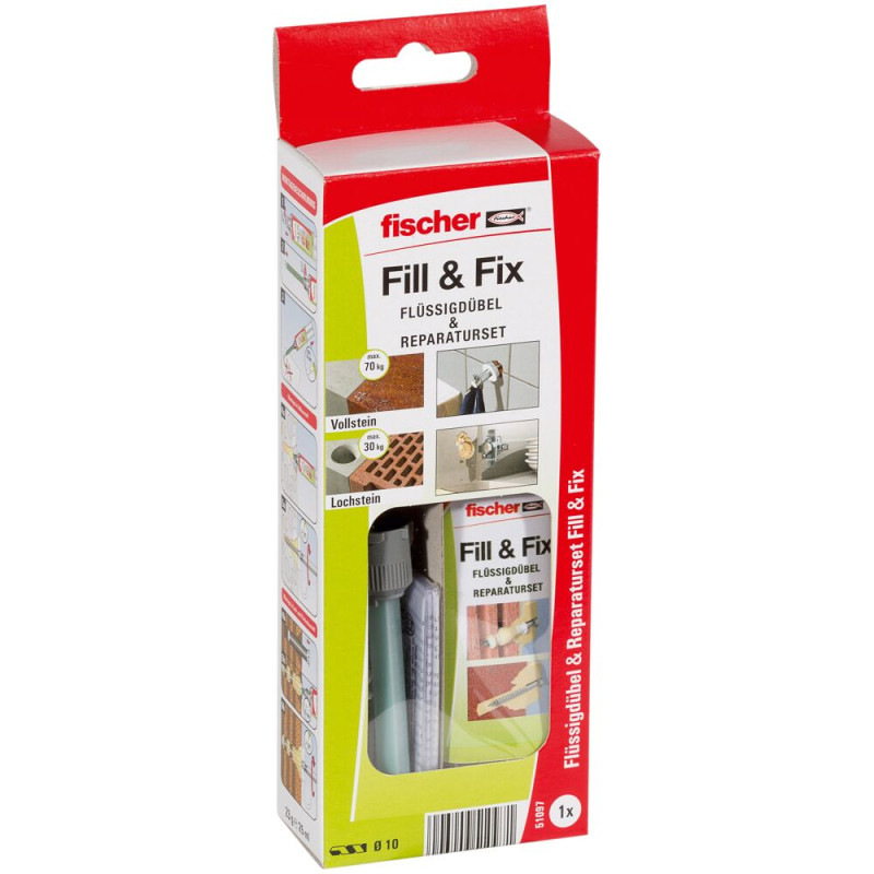 FISCHER Tekutá hmoždinka Fill&Fix K 25 ml (zmiesavac 2ks+sitko ) 51097 1