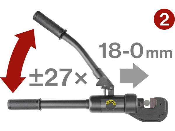 FORTUM 4900172 Kliešte štikacie pákové hydraulické 4-16mm 60kN 430mm 4